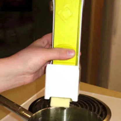 Stick Butter Cutter Cheese Slicer One-Button Dispenser Storage Box - www.Shopthatapp.com