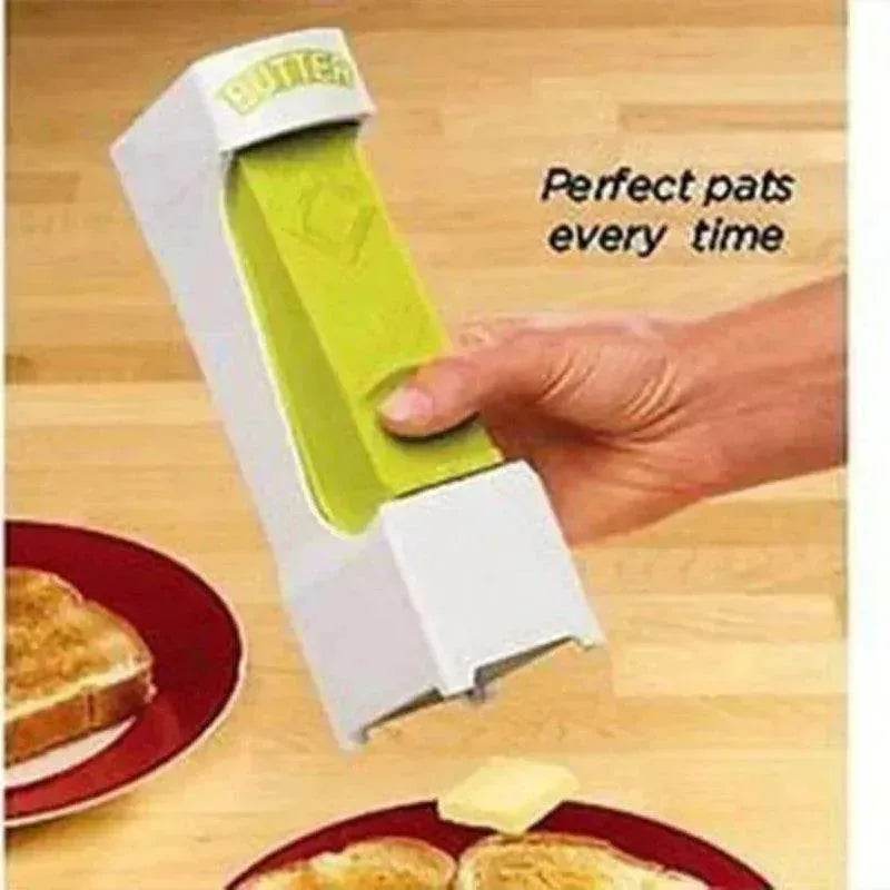 Stick Butter Cutter Cheese Slicer One-Button Dispenser Storage Box - www.Shopthatapp.com