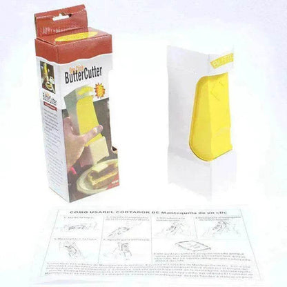 Stick Butter Cutter Cheese Slicer One-Button Dispenser Storage Box - www.Shopthatapp.com
