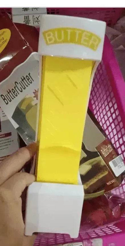 Stick Butter Cutter Cheese Slicer One-Button Dispenser Storage Box - www.Shopthatapp.com
