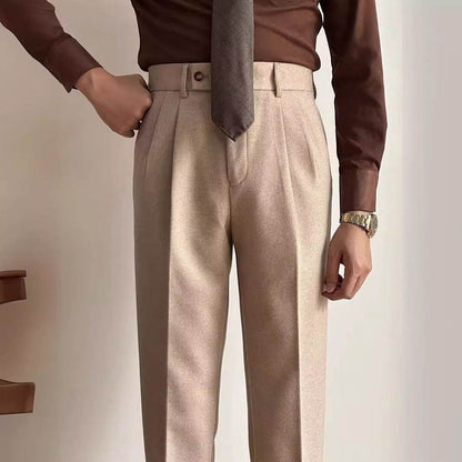 Straight Fitted All-matching formal business Office Work Suit Pants trouser  For Men - www.Shopthatapp.com #