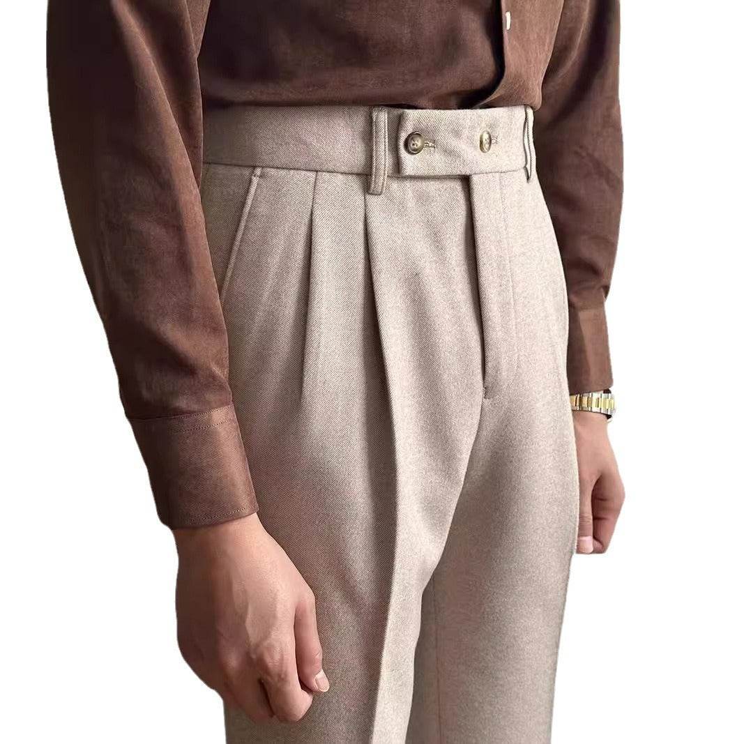 Straight Fitted All-matching formal business Office Work Suit Pants trouser  For Men - www.Shopthatapp.com #