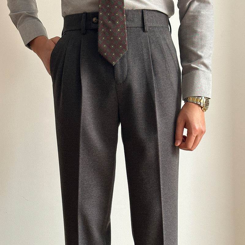 Straight Fitted All-matching formal business Office Work Suit Pants trouser  For Men - www.Shopthatapp.com #