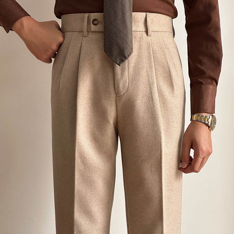 Straight Fitted All-matching formal business Office Work Suit Pants trouser  For Men - www.Shopthatapp.com #