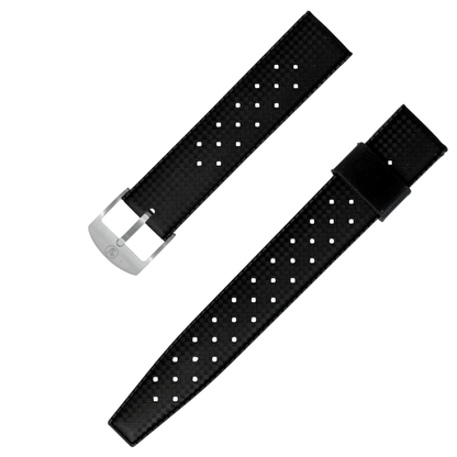 YEMA Black Tropic Dive Strap 19mm | SYSUP-TP19-SS - www.Shopthatapp.com