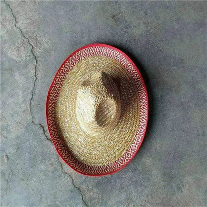 Straw Hats With Pointed Top And Big Brim Frills Are Best-selling Mexican Straw Hats - www.Shopthatapp.com #