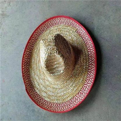 Straw Hats With Pointed Top And Big Brim Frills Are Best-selling Mexican Straw Hats - www.Shopthatapp.com #