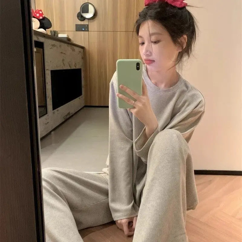 Striped Pajamas Homewear For Women - www.Shopthatapp.com