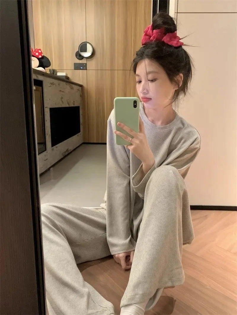 Striped Pajamas Homewear For Women - www.Shopthatapp.com #