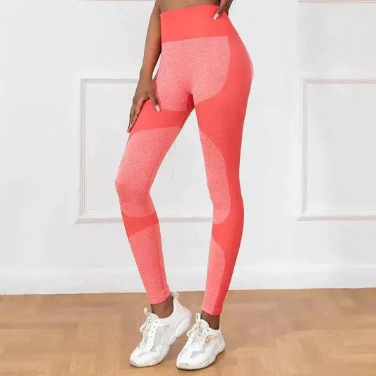 Striped Printed Yoga Pants High Waist Seamless Leggings Stretch Butt Lift Quick-drying Running Sports Fitness Pant Womens Clothing - www.Shopthatapp.com #