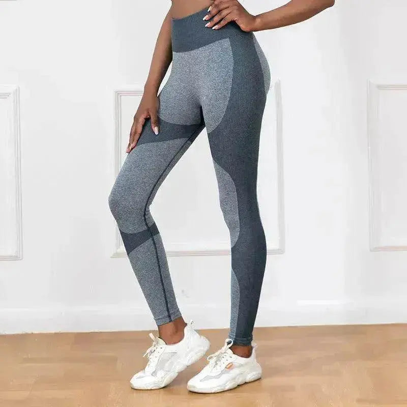 Striped Printed Yoga Pants High Waist Seamless Leggings Stretch Butt Lift Quick-drying Running Sports Fitness Pant Womens Clothing - www.Shopthatapp.com #