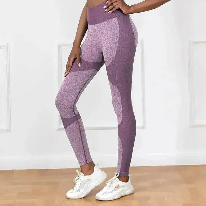 Striped Printed Yoga Pants High Waist Seamless Leggings Stretch Butt Lift Quick-drying Running Sports Fitness Pant Womens Clothing - www.Shopthatapp.com #