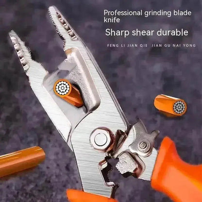Stylish 7-in-1 Multifunctional High Carbon Steel Wire Stripping Plier - www.Shopthatapp.com #