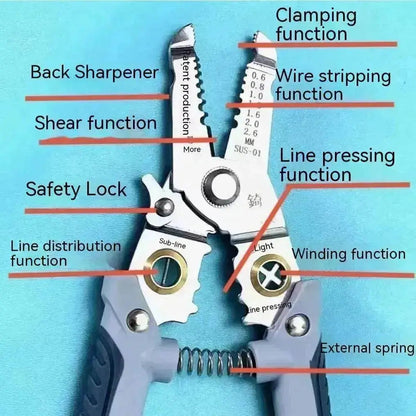Stylish 7-in-1 Multifunctional High Carbon Steel Wire Stripping Plier - www.Shopthatapp.com #