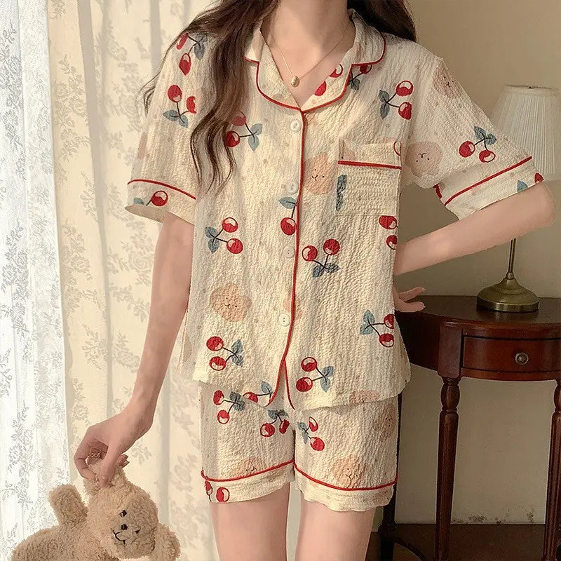Bubble Cotton Cute Orange Pajamas For Women - www.Shopthatapp.com