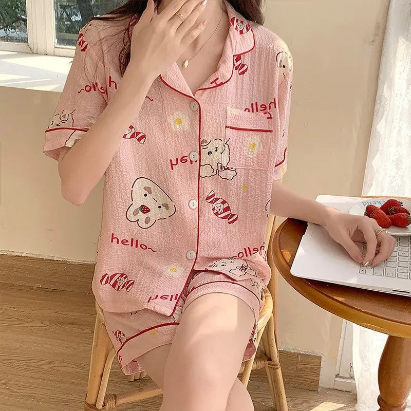 Bubble Cotton Cute Orange Pajamas For Women - www.Shopthatapp.com