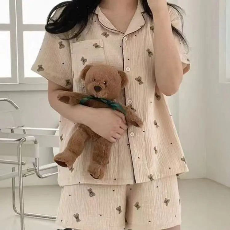 Bubble Cotton Cute Orange Pajamas For Women - www.Shopthatapp.com