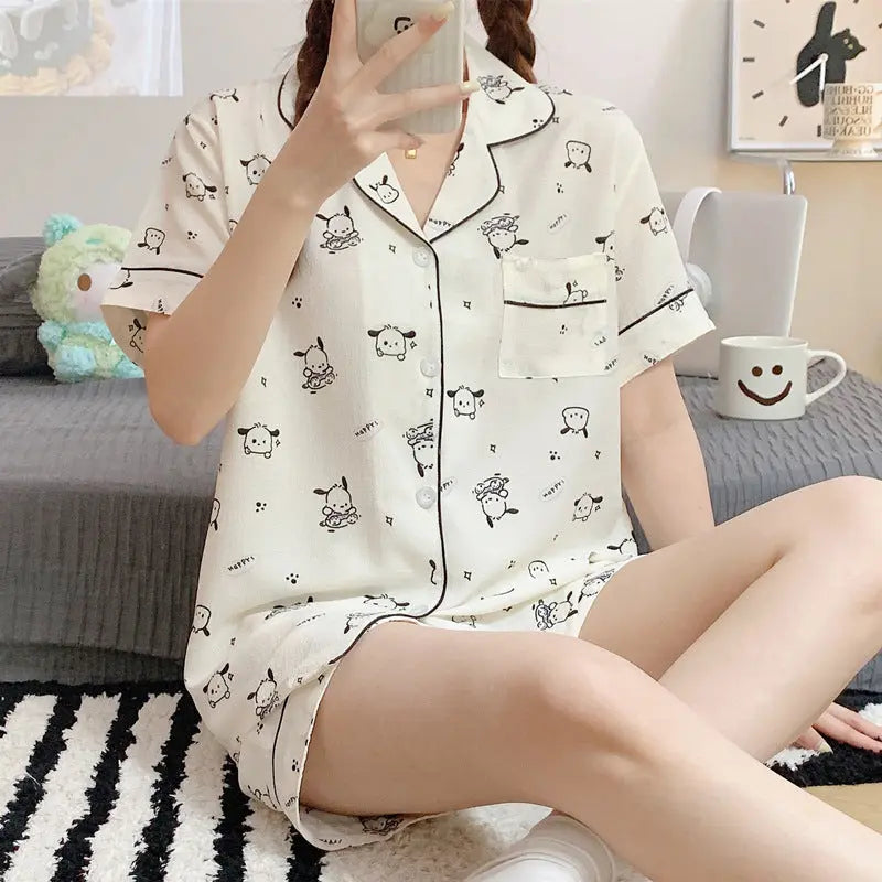Bubble Cotton Cute Orange Pajamas For Women - www.Shopthatapp.com