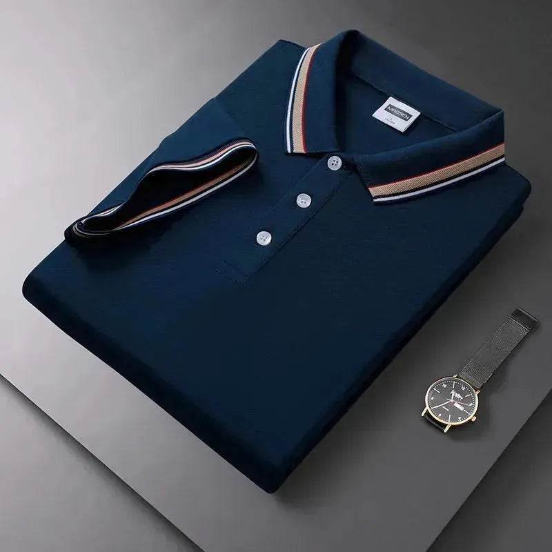 Summer Men's Polo Shirt Lapel T-shirt Collar T-shirt for Men - www.Shopthatapp.com #