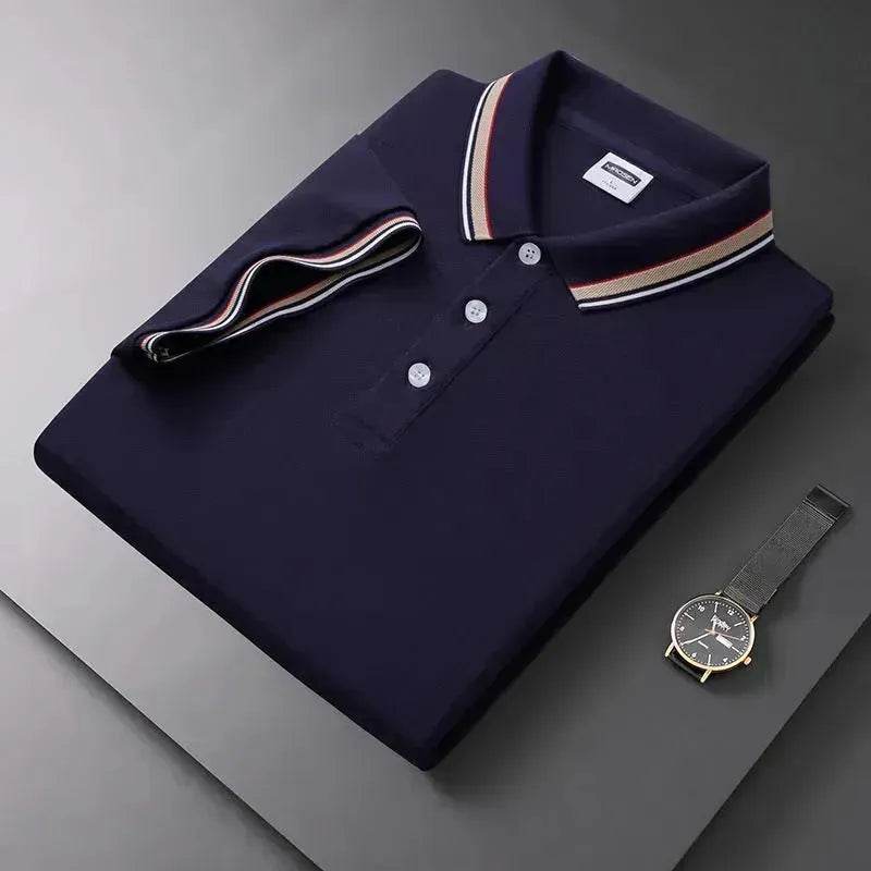 Summer Men's Polo Shirt Lapel T-shirt Collar T-shirt for Men - www.Shopthatapp.com #