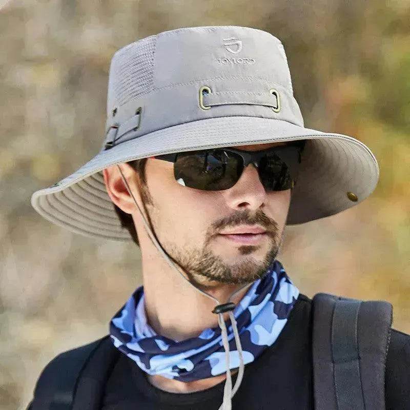 Summer Mesh Breathable Outdoor Fishing Mountaineering Sun Hat - www.Shopthatapp.com #