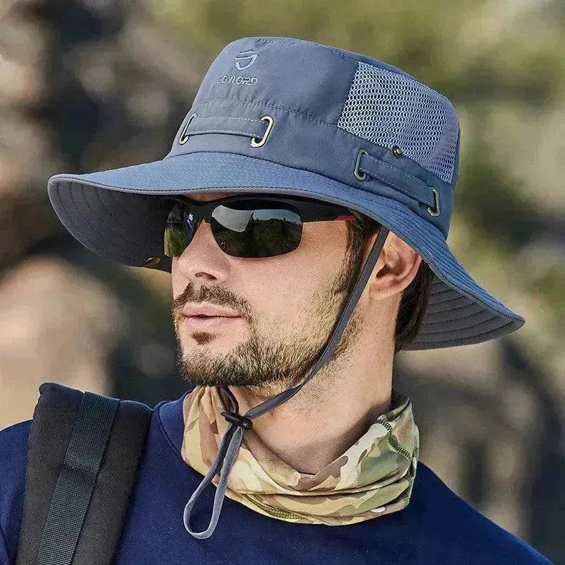 Summer Mesh Breathable Outdoor Fishing Mountaineering Sun Hat - www.Shopthatapp.com #