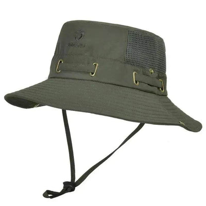 Summer Mesh Breathable Outdoor Fishing Mountaineering Sun Hat - www.Shopthatapp.com #