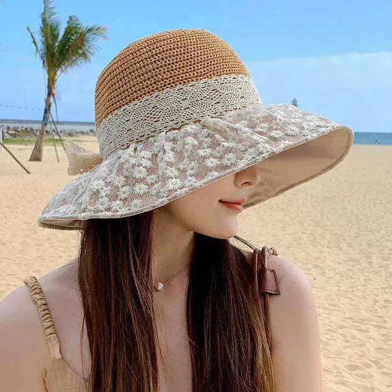 Summer Seaside Vacation Sun Protection Sun Hat Fashion Foldable - www.Shopthatapp.com #