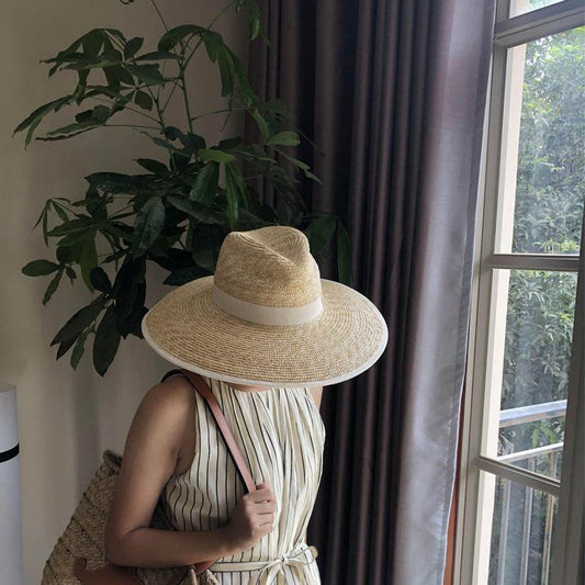 Summer Travel Leisure French Retro Hat Women's Top Wide Brim Straw Sun Hat for women - www.Shopthatapp.com #