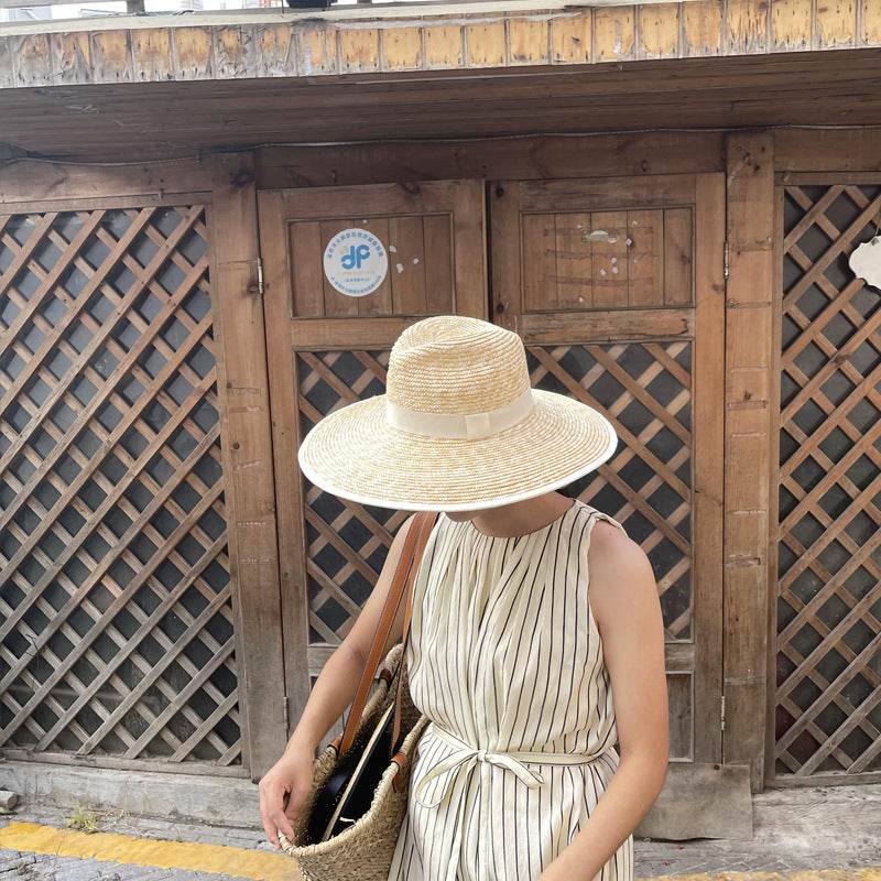 Summer Travel Leisure French Retro Hat Women's Top Wide Brim Straw Sun Hat for women - www.Shopthatapp.com #
