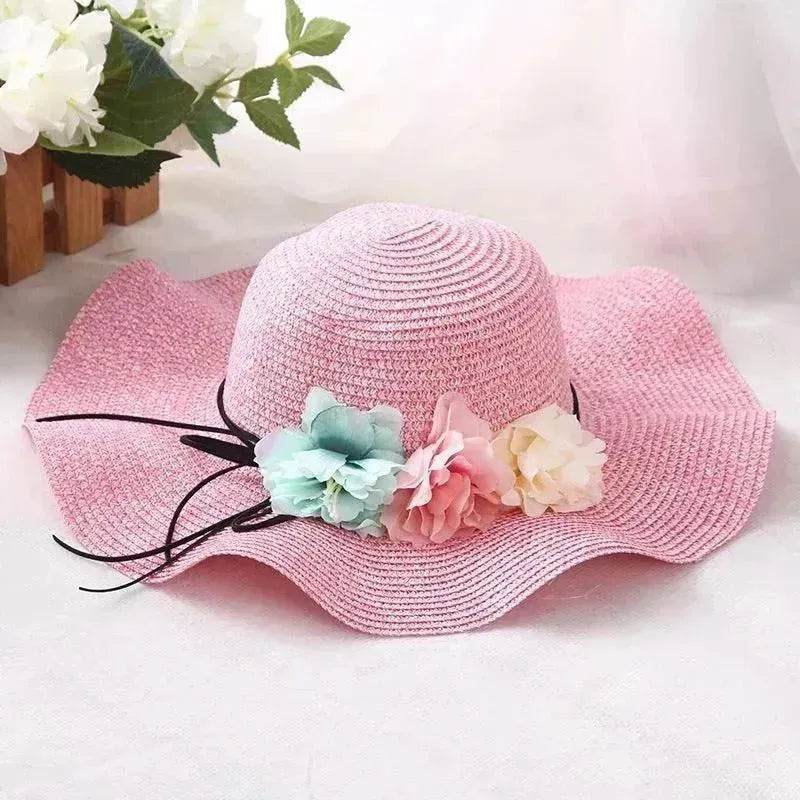 Summer wreath parent-child hat - www.Shopthatapp.com #