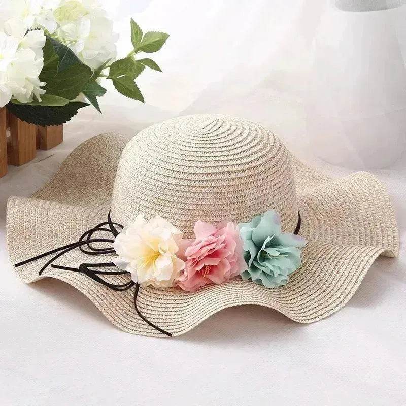 Summer wreath parent-child hat - www.Shopthatapp.com #
