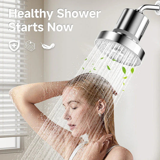 Supercharged Shower Integrated 15-layer Filter Scale And Chlorine Removal Shower Nozzle - www.Shopthatapp.com