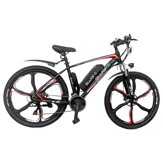 Swar-E Bike 2024 - Red & Black (SB26-350)-Outdoor Sporting goods camping-www.Shopthatapp.com-Swar-e