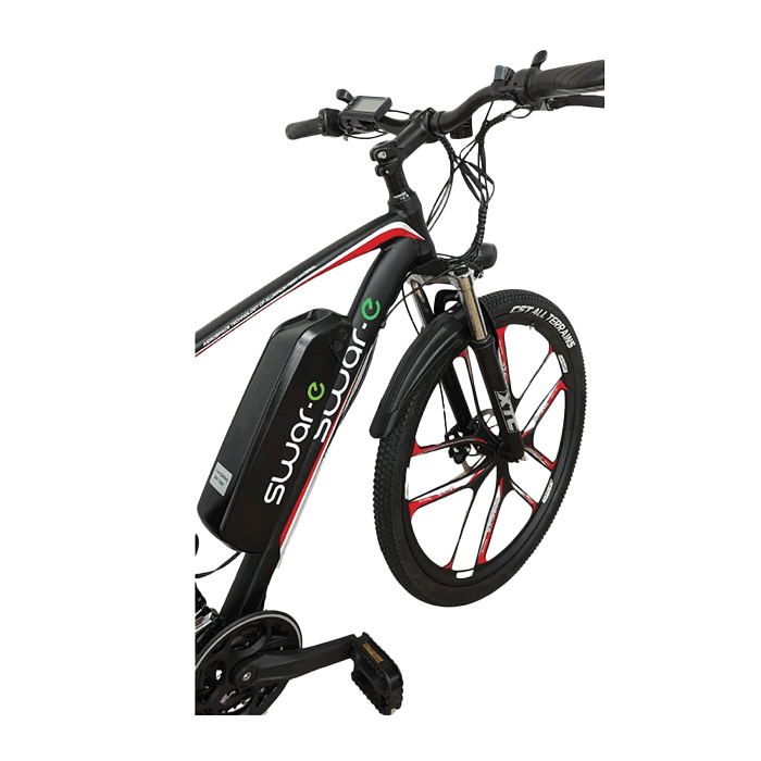Swar-E Bike 2024 - Red & Black (SB27-350) - Www.Shopthatapp.com