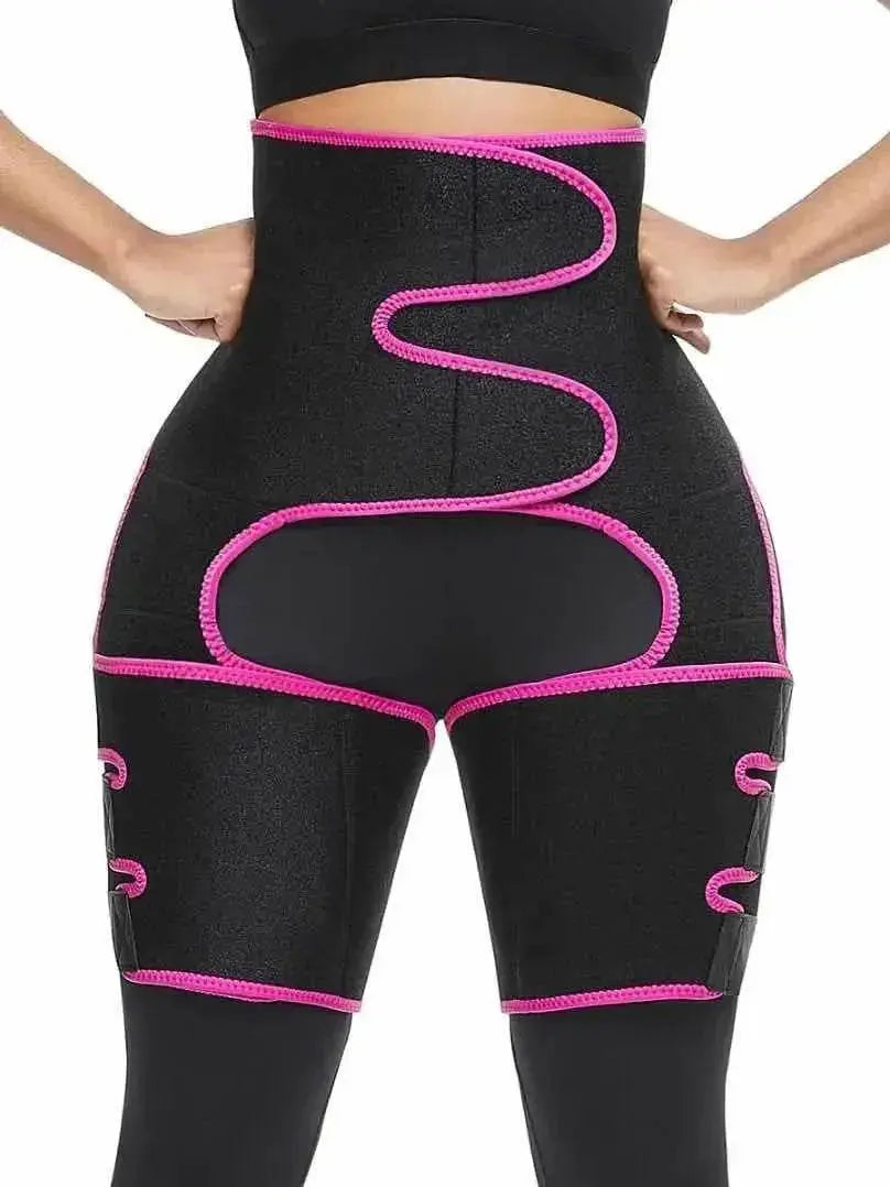 Sweat High Waist Thigh Trimmer Butt Lifter Shapewear Belt 3 In 1 Adjustable Belt - www.Shopthatapp.com