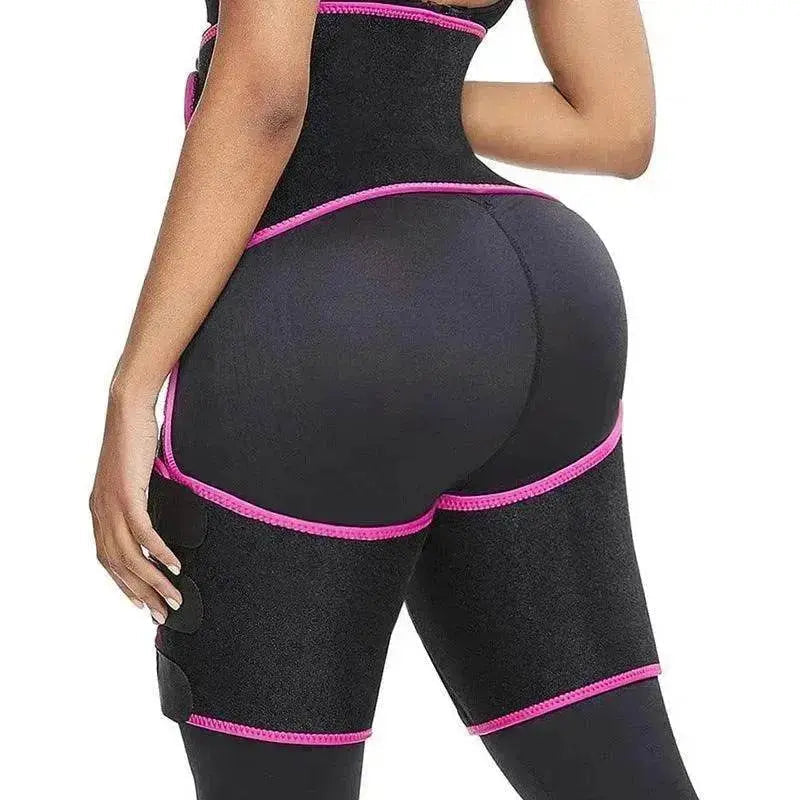 Sweat High Waist Thigh Trimmer Butt Lifter Shapewear Belt 3 In 1 Adjustable Belt - www.Shopthatapp.com