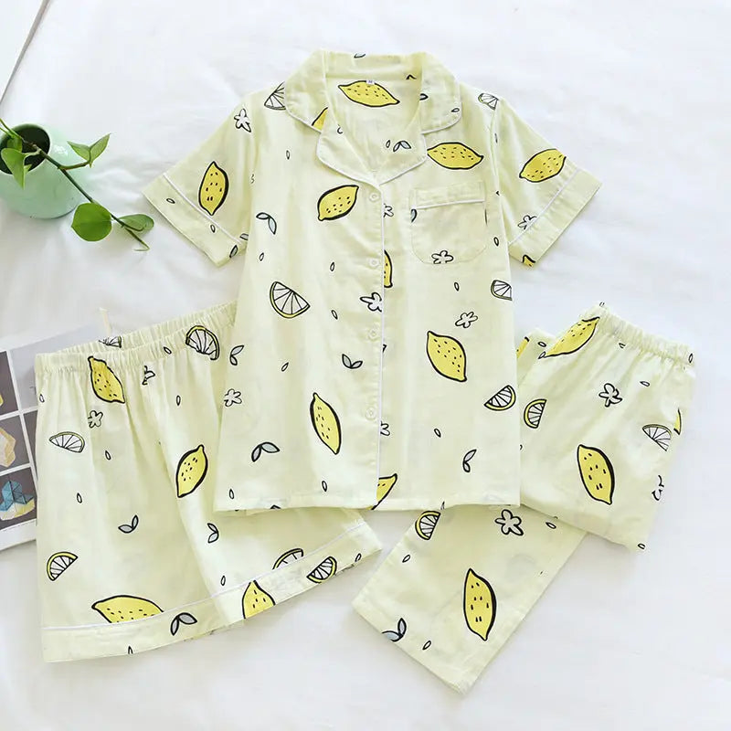 Sweet Purified Cotton Gauze Pajamas For Women - www.Shopthatapp.com