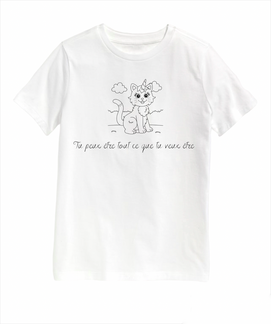 T-shirt enfants chaton licorne - www.Shopthatapp.com