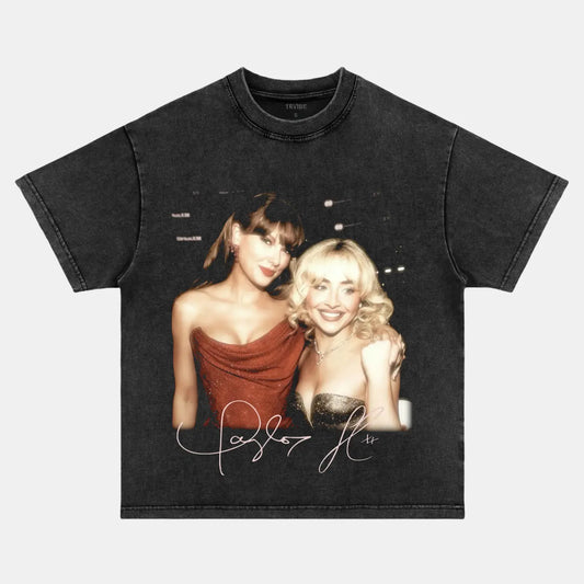 Music Icon Tee – Taylor & Sabrina Edition - www.Shopthatapp.com