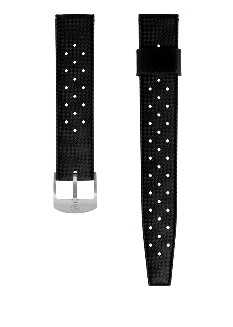 YEMA Black Tropic Dive Strap 19mm | SYSUP-TP19-SS - www.Shopthatapp.com