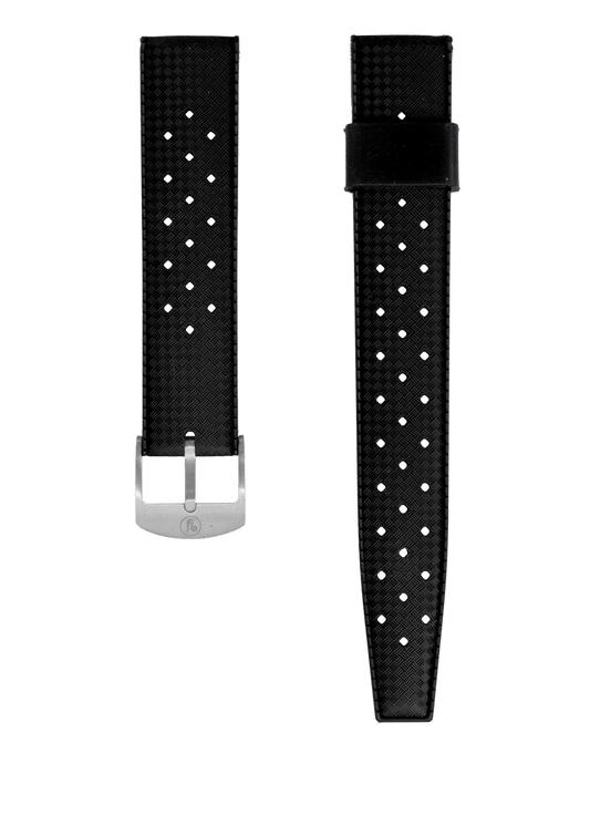 YEMA Black Tropic Dive Strap 19mm | SYSUP-TP19-SS - www.Shopthatapp.com