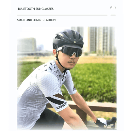 TUTT Bluetooth Smart Sunglasses For Cycling | AI Voice Assistance Call & Music | Dual Microphone | HD UV400 Protection | Anti Blue Ray | E18 + Blue-Ray Test Kit - www.Shopthatapp.com
