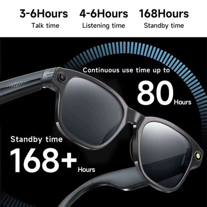 TUTT GS10 AI Glasses | Smart Sunglasses HD Camera + AI Integration & Intelligent Object Recognition | Replaceable with Prescription Lenses - www.Shopthatapp.com