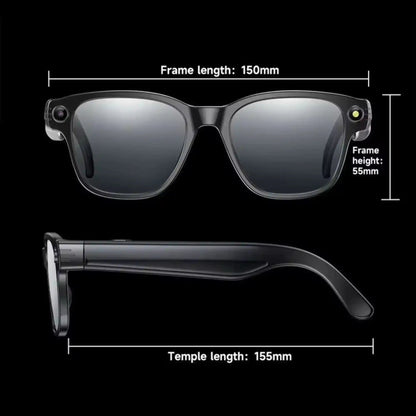 TUTT GS10 AI Glasses | Smart Sunglasses HD Camera + AI Integration & Intelligent Object Recognition | Replaceable with Prescription Lenses - www.Shopthatapp.com
