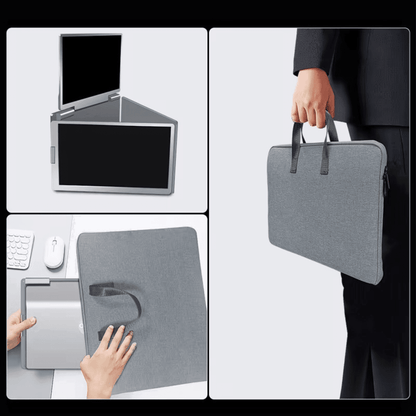 TUTT 14” Triple Portable Monitor | Single Cable Setup 16:10 Ratio | Laptop Quad Screen Extender | S780