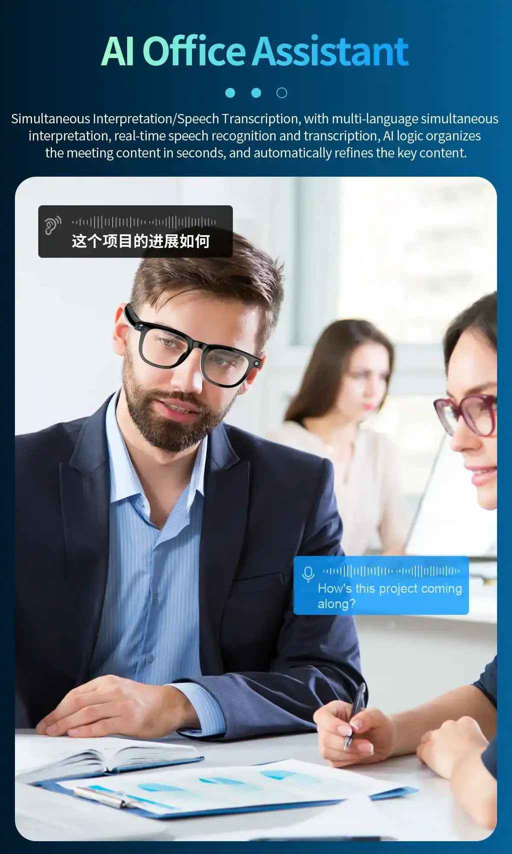 TUTT CY1 AI Smart Glasses with 8MP Camera | ChatGPT & Real-Time Translator | WiFi Bluetooth Sunglasses | Replaceable Prescription Lense - www.Shopthatapp.com