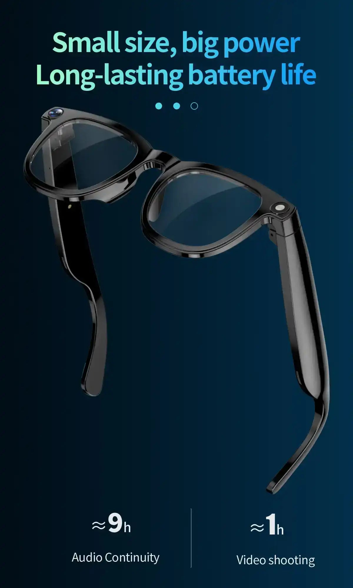 TUTT CY1 AI Smart Glasses with 8MP Camera | ChatGPT & Real-Time Translator | WiFi Bluetooth Sunglasses | Replaceable Prescription Lense - www.Shopthatapp.com