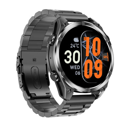 TUTT Tactical Smart Watch For Men | 1.43 Dial | Compass Flashlight Chat-GPT 3TAM Waterproof | Rugged Fitness and Health Tracker | H300 Smartwatch 400mAh Battery - www.Shopthatapp.com