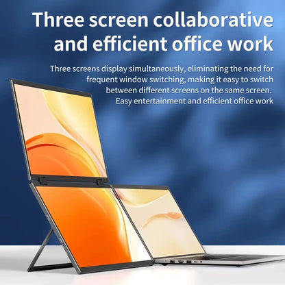 TUTT 18.5” Portable Monitor Dual-Screen E28 | 100Hz | IPS | USB-C & HDMI | No Driver